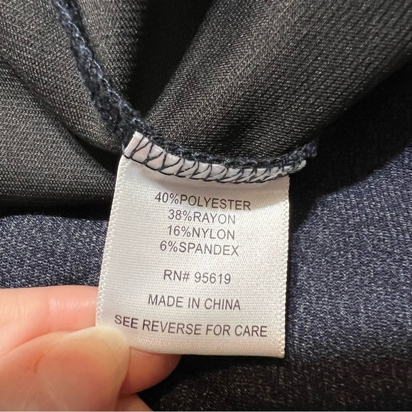 Fever (NWT)Denim Look Boot Cut Elastic waist pants Size XL - Picture 6 of 7